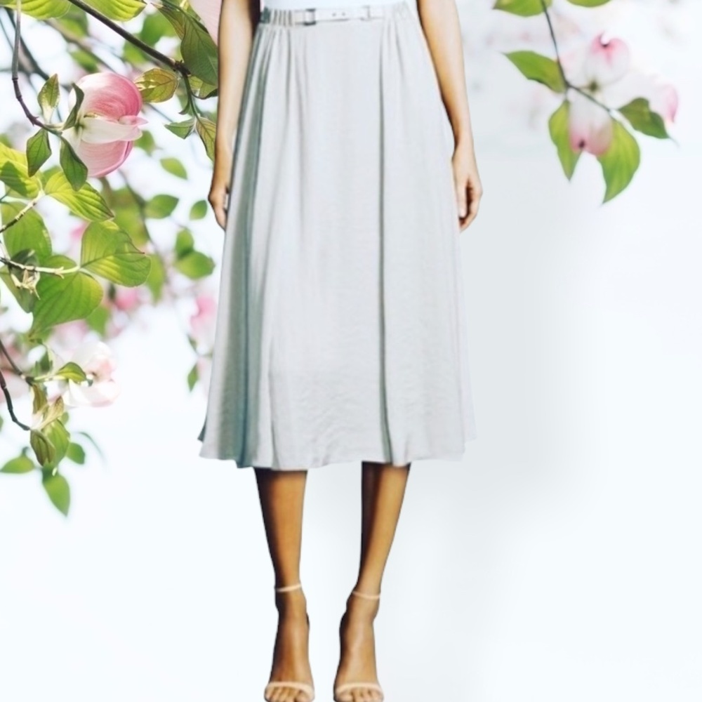 HALSTON Heritage Gray Skirt